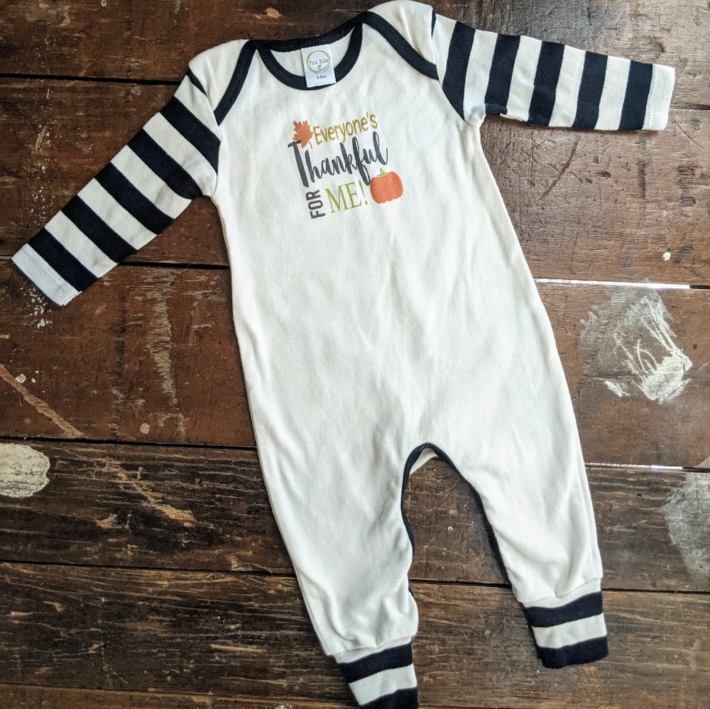 Tesa Babe Thanksgiving One Piece Romper 3-6m